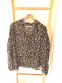 Blouse transparente liberty noire M&S T44