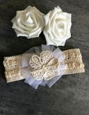 Bandeau fleur blanc