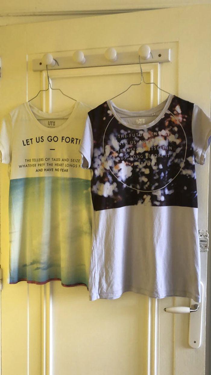 Lot de 2 t-shirts Uniqlo vintage - photo numéro 1