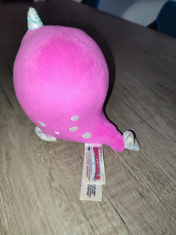 Peluche squeezamals baleine licorne rose 🦄 - photo numéro 3