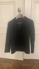 Blazer en laine noir, taille 38, comptoir des cotonniers