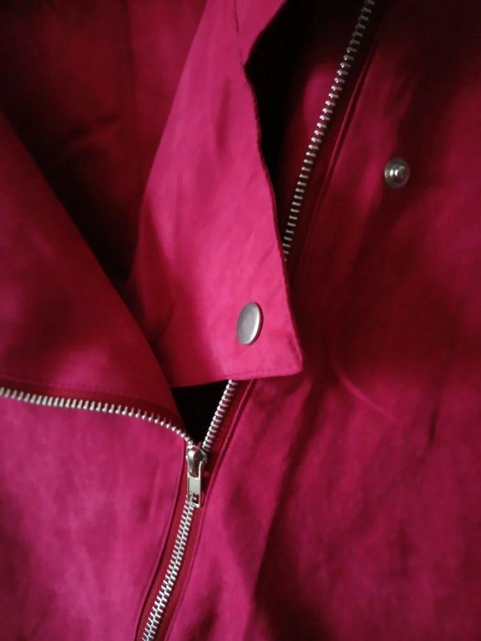 Veste grande taille bordeaux neuve - photo numéro 2