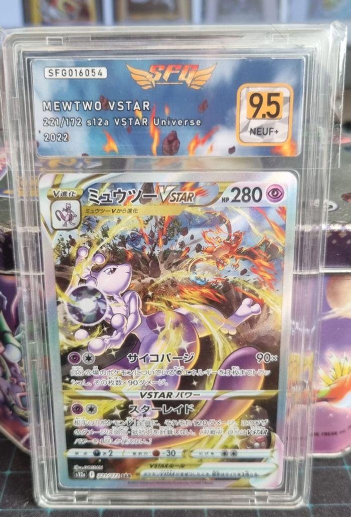 Carte Pokémon Mewtwo Vstar 221/172 SFG 9,5 Vstar Universe S12A Japonais JAP - photo numéro 1