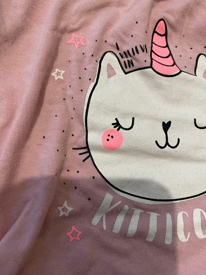 Tee-shirts rose chat licorne tex 36 mois 3 ans - photo numéro 7