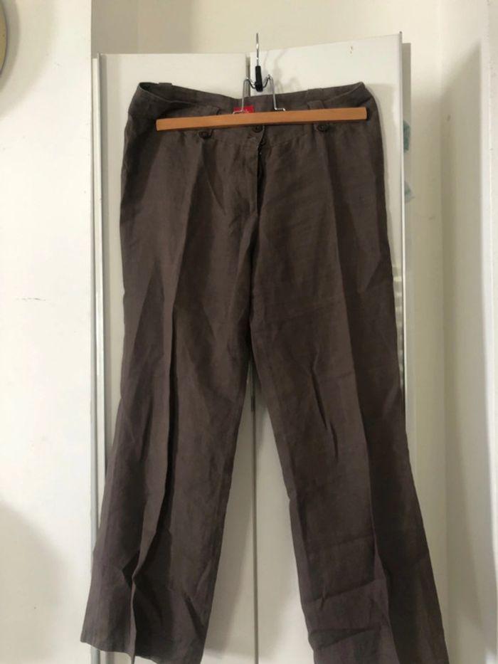 Pantalon léger lin . Taille 38 . - photo numéro 1