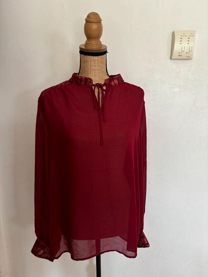 Magnifique blouse bordeaux suiteBlanco taille 42 - photo numéro 1