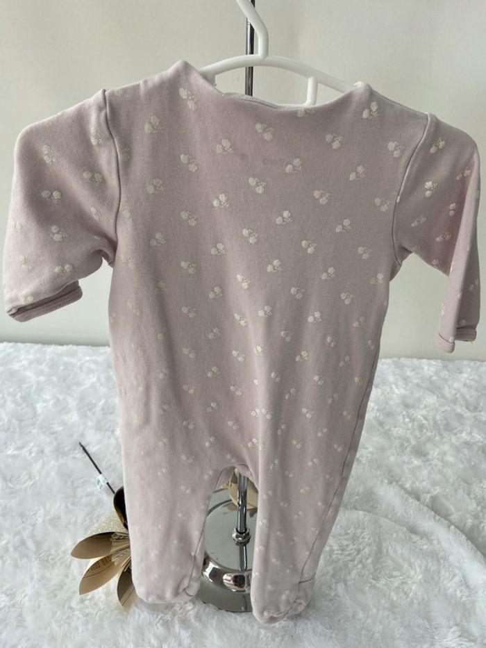 Pyjama grenouillere dors-bien rose coton Gemo 6 mois comme neuf - photo numéro 6