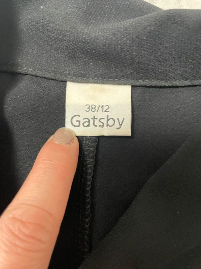 Veste Gatsby rétro noir longue - photo numéro 4