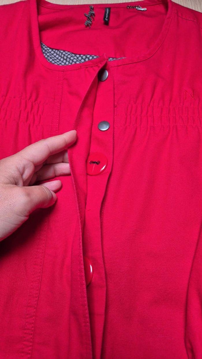 Veste en coton rouge Naf Naf - photo numéro 8