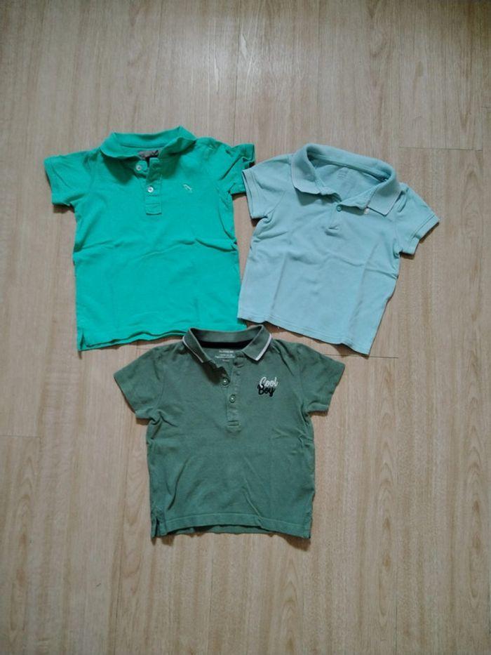 Lot de 3 polos unis 18 mois - photo numéro 2