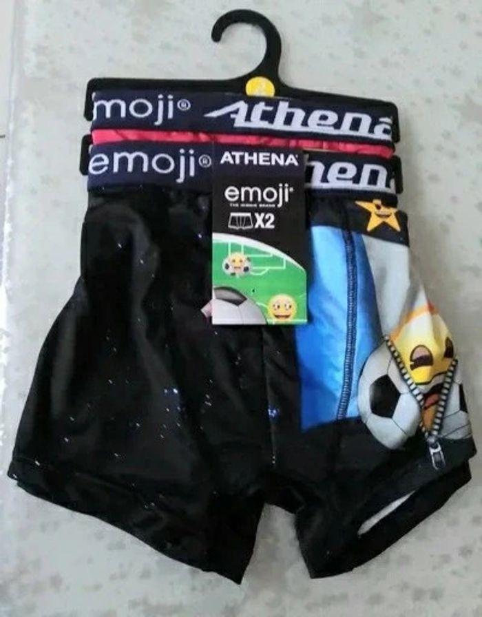 Lot de 2 boxers Athena Emoji taille 3 (M) neufs avec leur étiquette - photo numéro 1