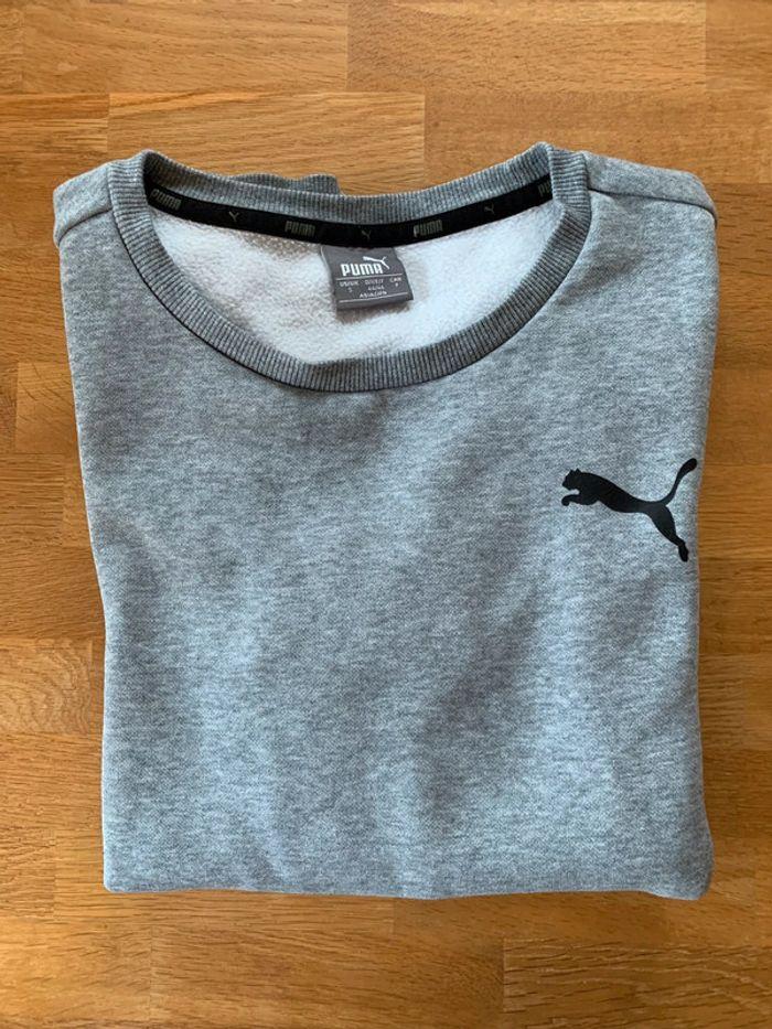 Sweat gris PUMA taille S très bon état - photo numéro 5