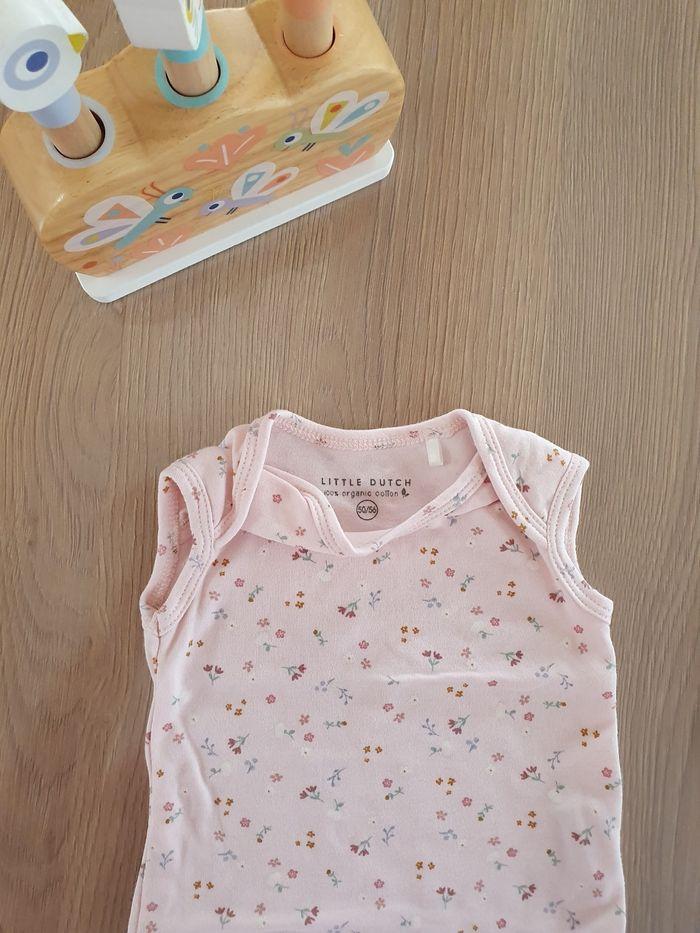 Bodie body little dutch fleur liberty 1 mois rose pale - photo numéro 5