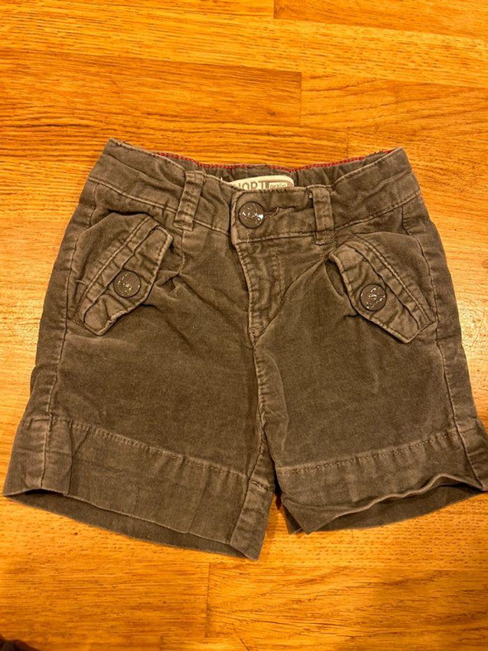 Short velours gris okaidi - photo numéro 1