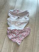 Lot de 3 bavoirs Bandana tape à l’œil