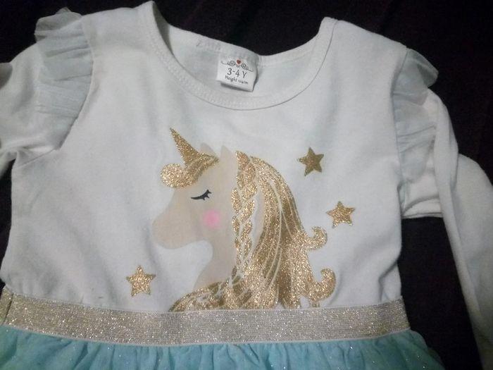 Robe licorne 3-4 ans - photo numéro 2