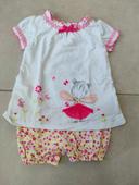 Combi fleurie - Taille 3 mois