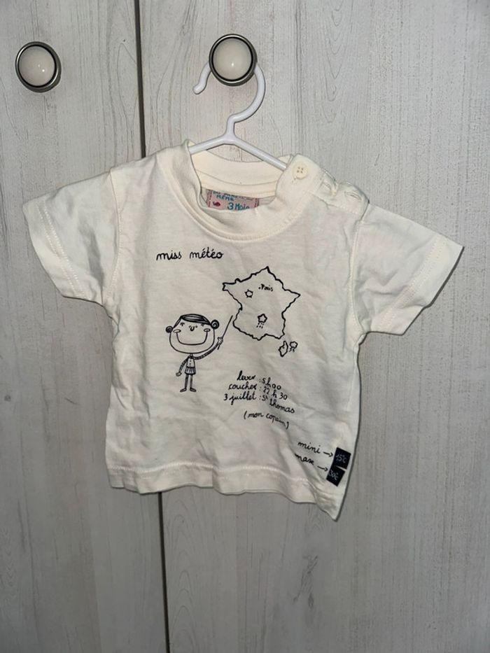 T-shirt bébé fille 3 mois - photo numéro 1