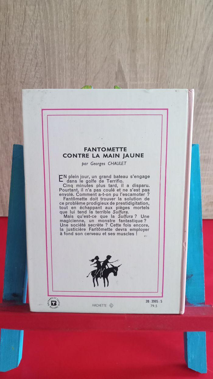 Fantômette contre la Main Jaune, 1979, bibliothèque rose - photo numéro 2