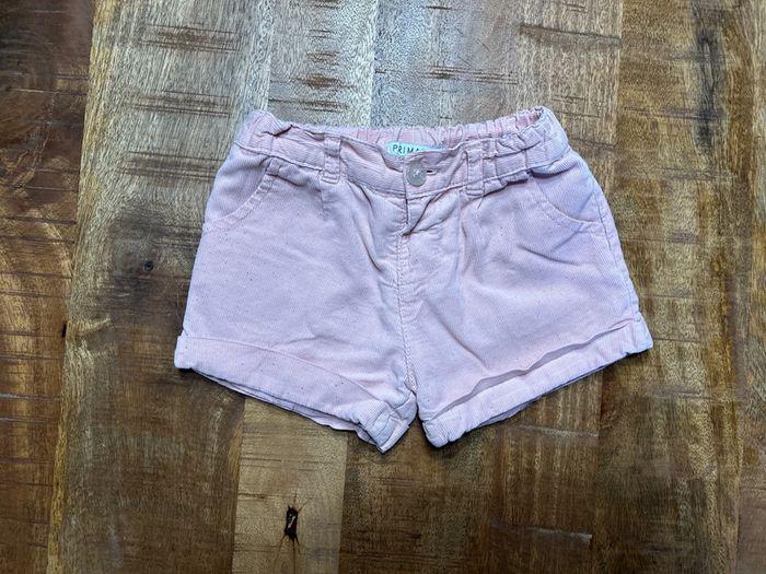 Short en velours rose primark 12-18 mois - photo numéro 2