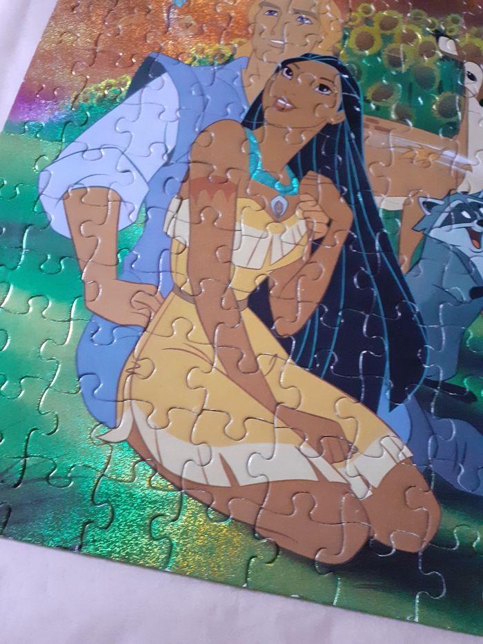 Pocahontas puzzle 100 pièces collector effet métallisé pailleté - photo numéro 7