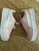 Baskets puma Carina rose /gris/blanc pointure 36 neuve avec étiquette