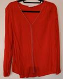 Blouse manches longues rouge