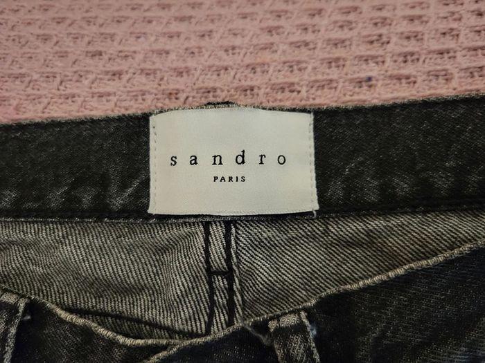 Jeans coupe droite Sandro noir taille W28 | FR 38 - photo numéro 5