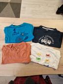 lot 4 t shirts manches longues 4 ans