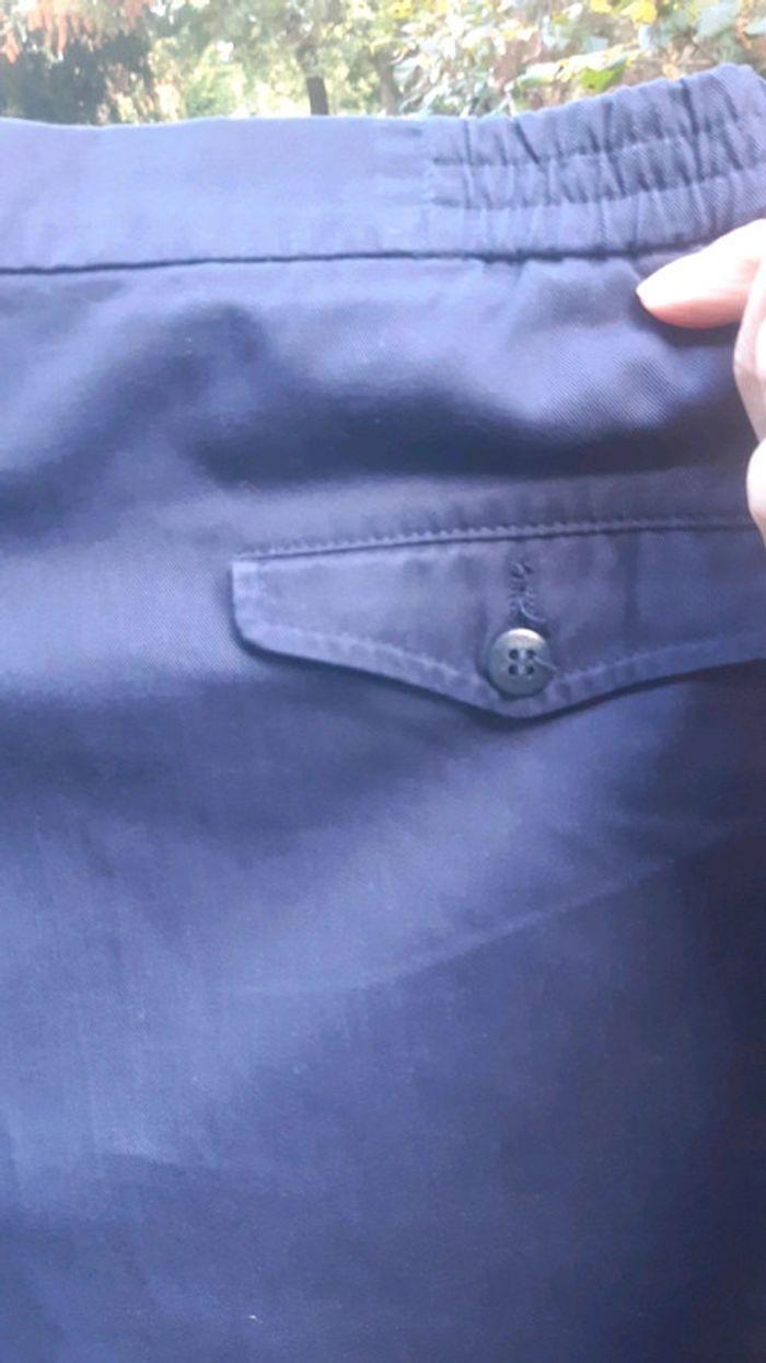 Pantalon à pince bleu marine Lacoste homme taille 48 - photo numéro 10