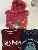 Lot de3 vêtements Harry Potter taille 10 ans