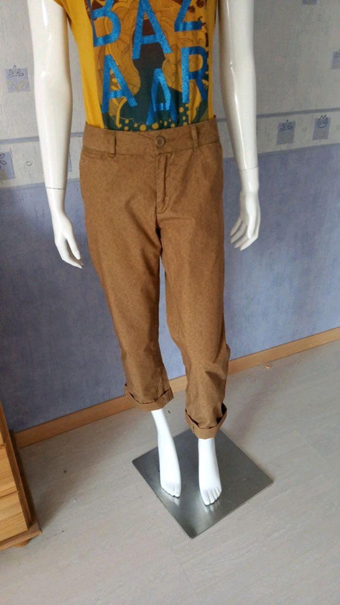 Pantalon chinos marron taille 29 Teddy Smith - photo numéro 1