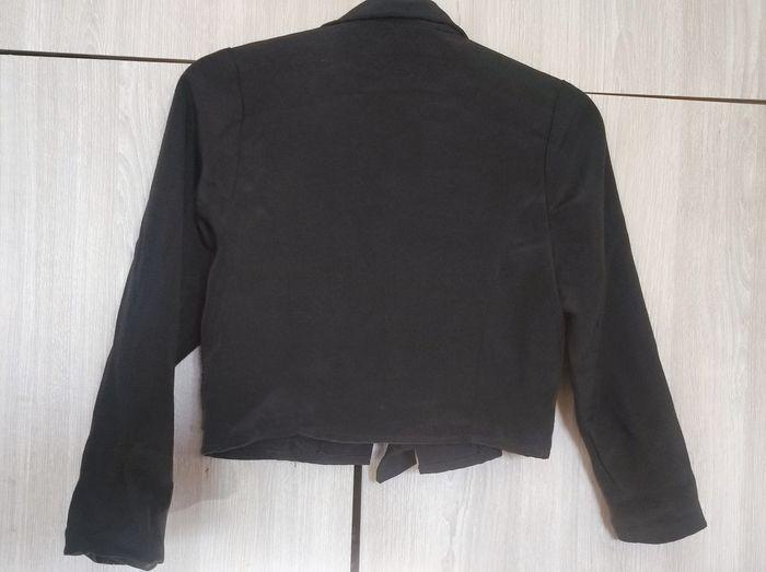 Veste noir lycra 7 ans / annees 80 - modèle unique - photo numéro 3