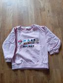 Pull Mickey rose 18-24 mois