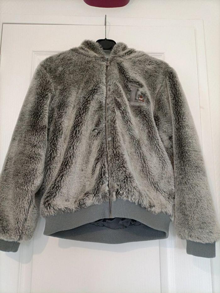 Manteau chaud gris lulu castagnette 14 ans - photo numéro 2