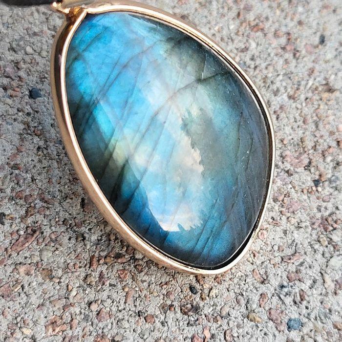 Collier labradorite pierre naturelle véritable - photo numéro 8