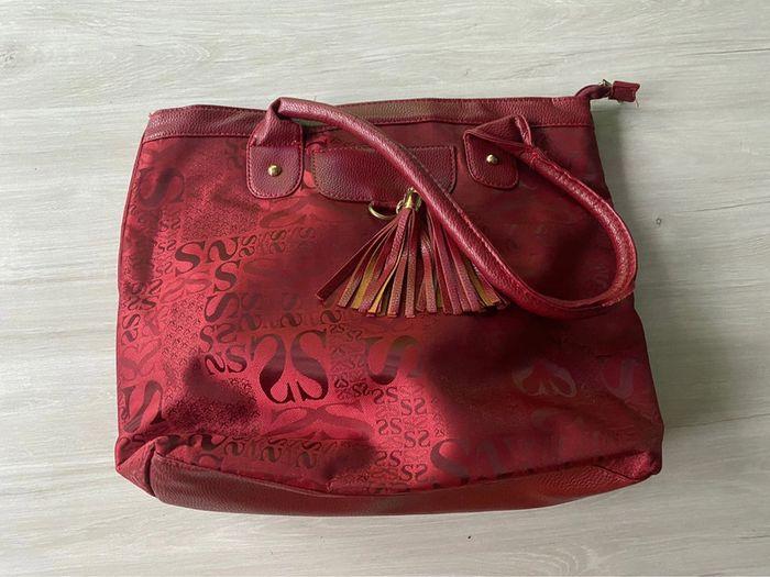 Sac à main femme rouge bordeaux - photo numéro 4