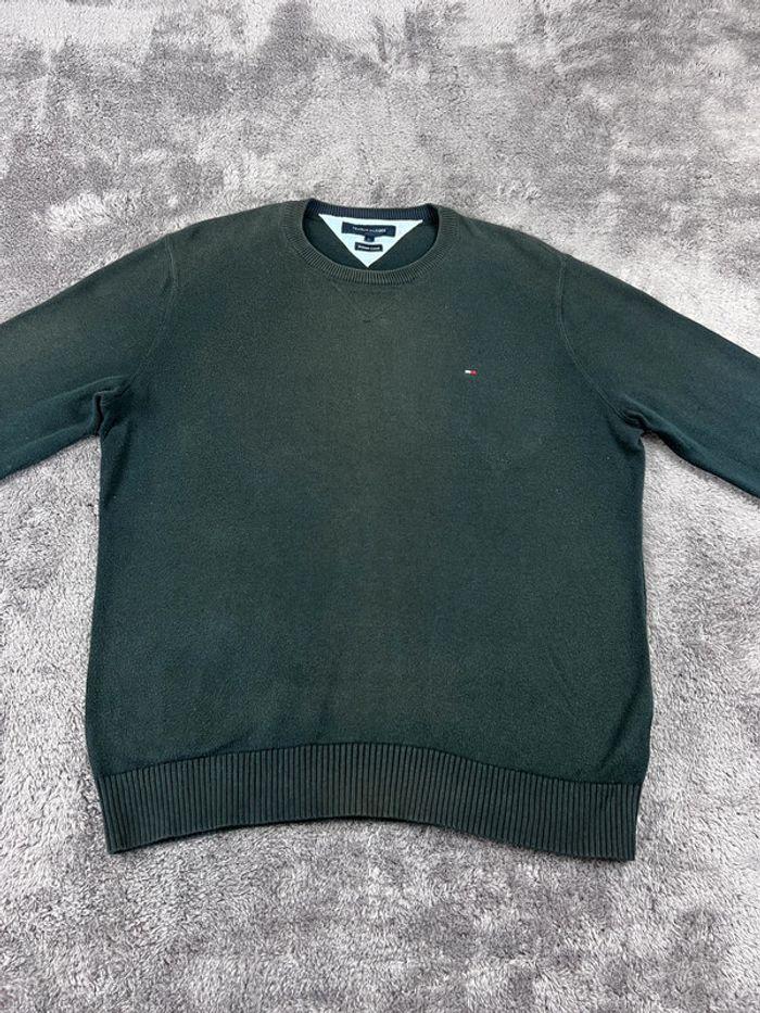 👕 Sweat Tommy Hilfiger Logo Brodé Noir Taille L 👕 - photo numéro 7