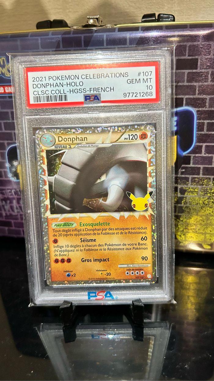 Pokémon Donphan Hgss Célébration 25ans PSA 10