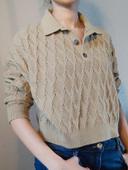 Pull a manches longues en maille, Marque Mango, Taille S.