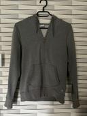 gilet sweat gris