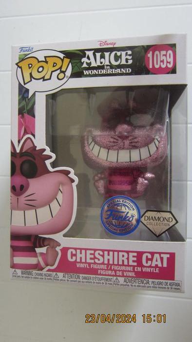 chat cheshire exclusif version diamond pop disney funko - photo numéro 1