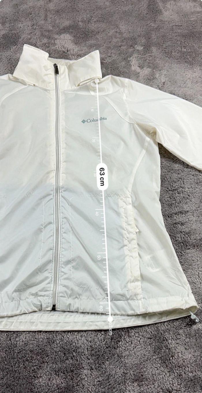 👕 Veste type Kway Columbia Blanche Taille M 👕 - photo numéro 3