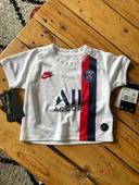 Maillot PSG Nike 6/9 mois avec étiquette