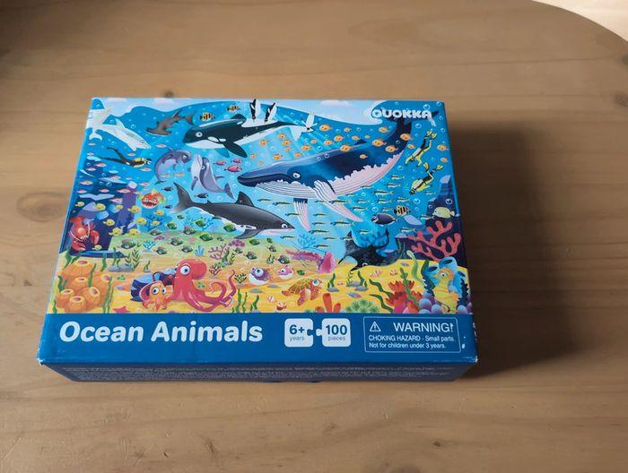 Puzzle Ocean animals, les animaux de l'océan 100 pièces complet - photo numéro 2