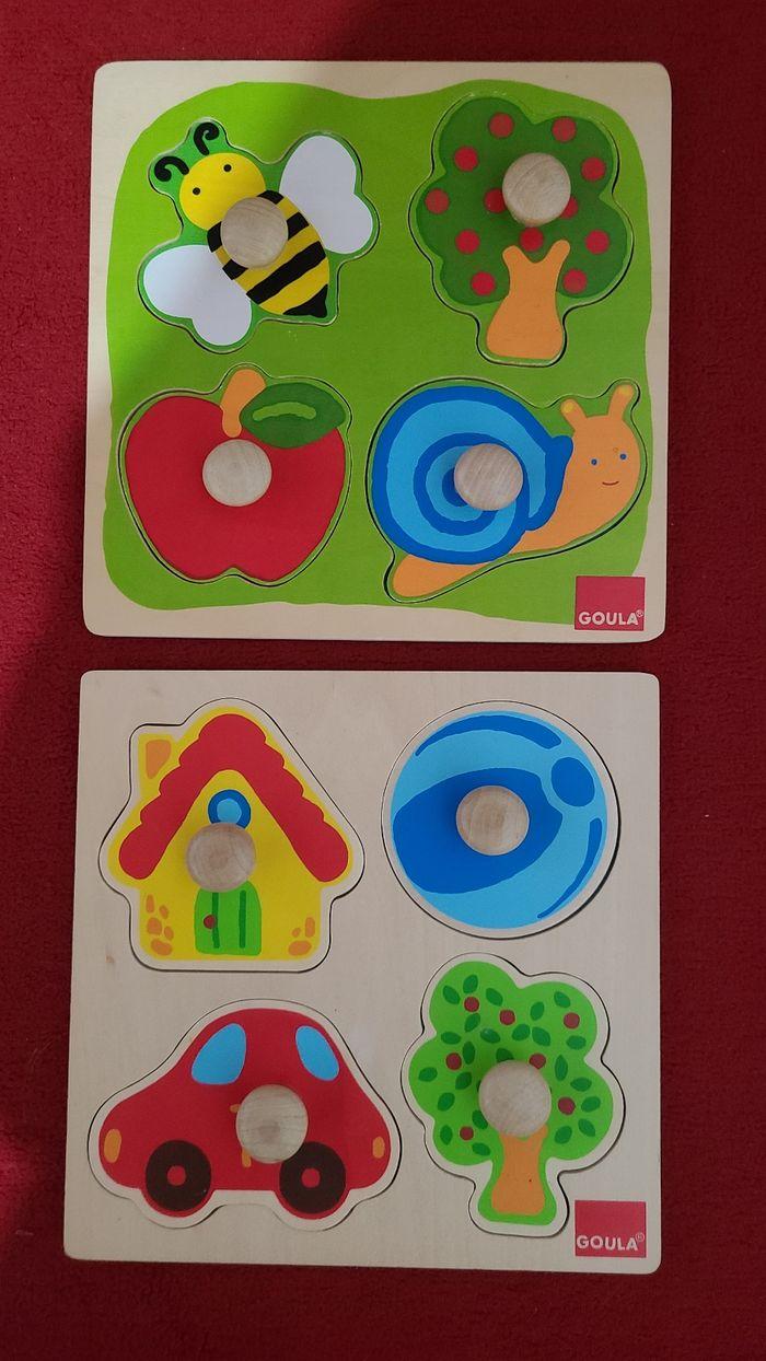 Lot de 2 puzzles en bois - photo numéro 1