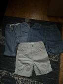 Lot 3 shorts bébé garçon 6m