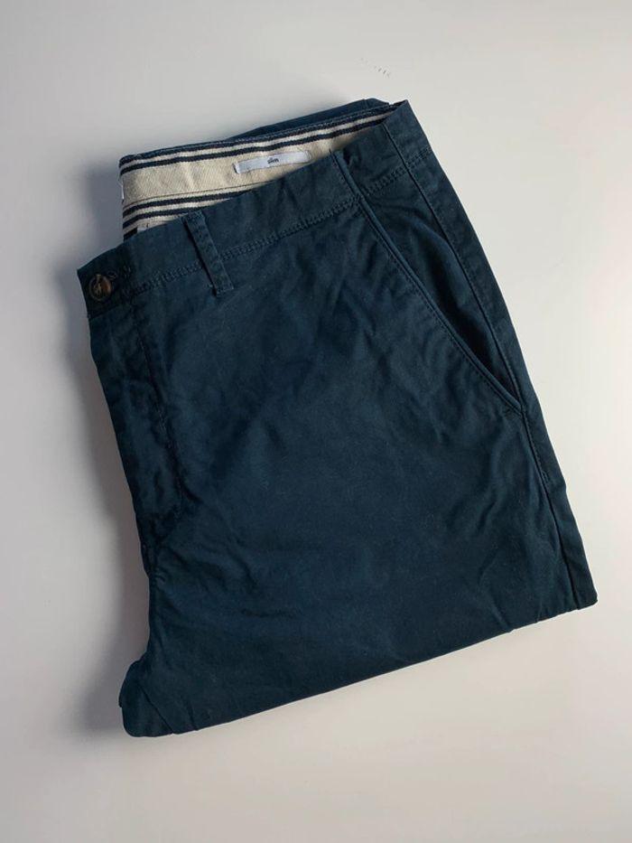 Chino slim bleu marine - photo numéro 3