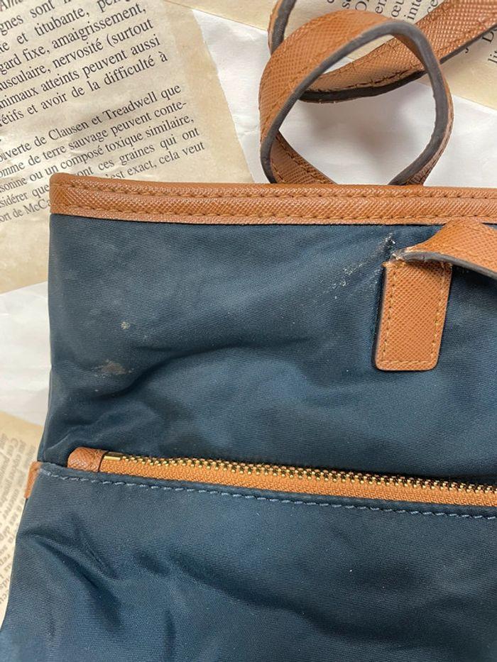 Sac de luxe en toile bleu Michael Kors et en cuir - photo numéro 3