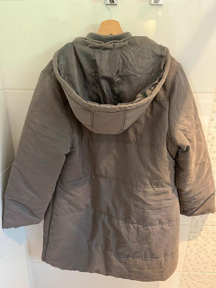 Doudoune / parka gris taupe marque Fashion + très bon état 42 44 - photo numéro 6